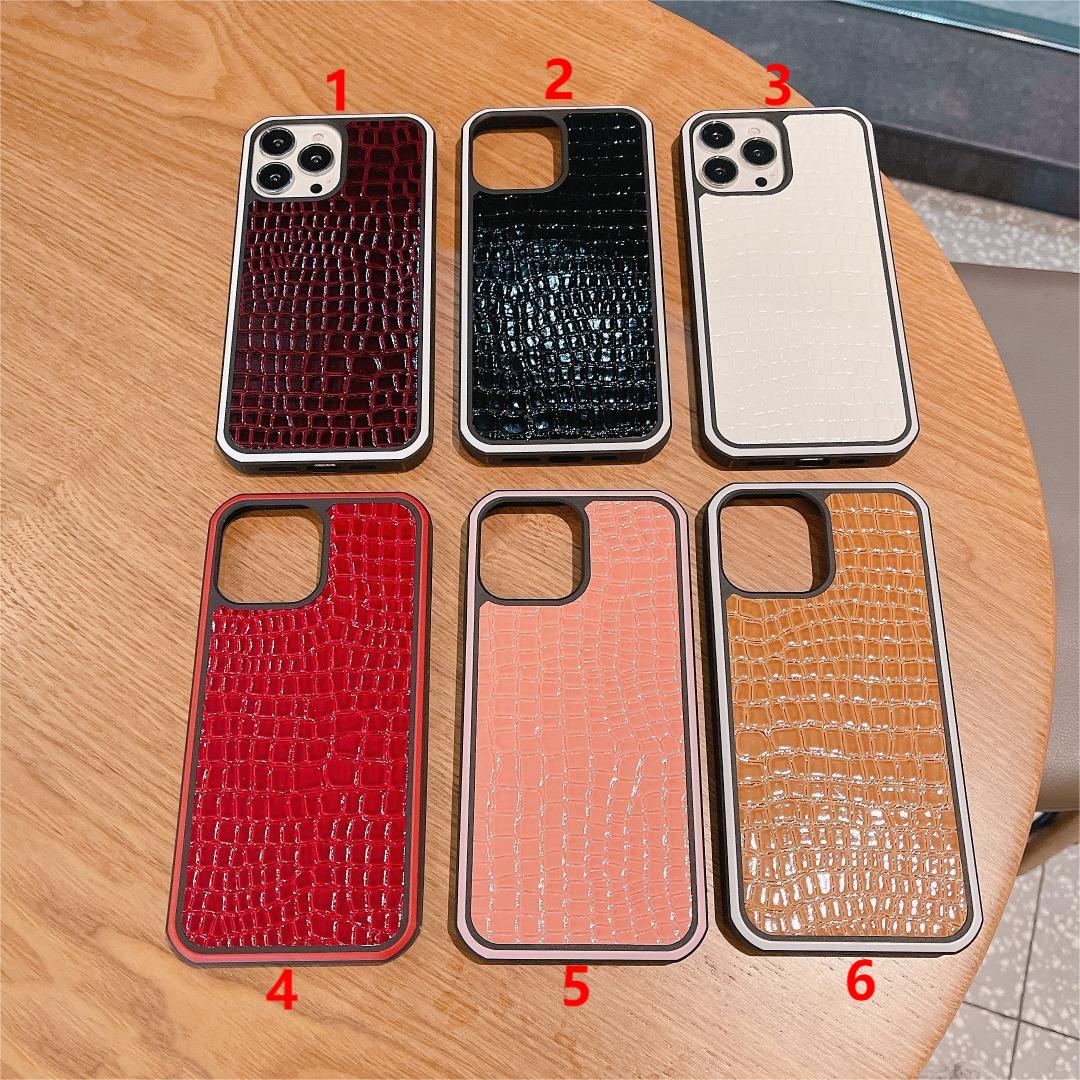 Genuine Crocodile Leather Two-Tone Edge Premium Case iPhone 11 12 13 14 15 16 ProMax iPhone Case