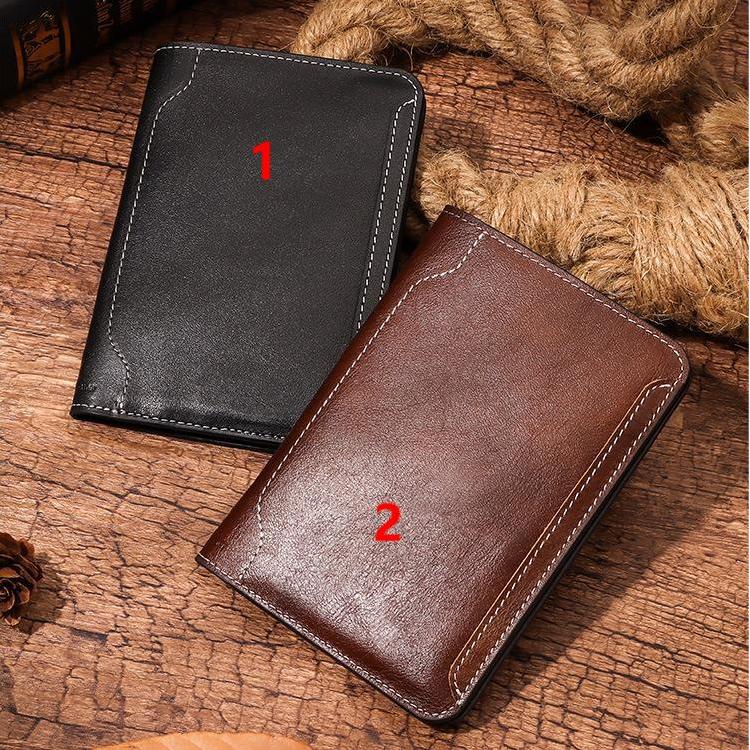 Top-Grain Leather Passport Holder Premium Genuine Leather Document Organizer Travel Passport Case